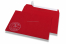 Enveloppes colorées pour Noël - Rouge, avec bonhomme de neige | Paysdesenveloppes.be | PIT Packaging