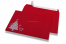 Enveloppes colorées pour Noël - Rouge, avec sapin de Noël | Paysdesenveloppes.be | PIT Packaging