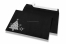 Enveloppes colorées pour Noël - Noir, avec sapin de Noël | Paysdesenveloppes.be | PIT Packaging