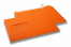 Enveloppes à fenêtre colorées - orange, 162 x 229 mm (A5), fenêtre à gauche, format de la fenêtre 45 x 90 mm, position de la fenêtre 20 mm à partir de la gauche / 60 mm bord en bas, fermeture par bande adhésive, papier de 120 grammes | Paysdesenveloppes.be