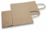 Sacs papier kraft avec anses rondes - brun rayé, 220 x 100 x 310 mm, 90 gr | Paysdesenveloppes.be