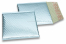 Enveloppes à bulles ECO métallique - bleu glacial 165 x 165 mm | Paysdesenveloppes.be