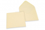 Enveloppes colorées pour cartes de voeux - blanc ivoire, 155 x 155 mm | Paysdesenveloppes.be