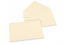 Enveloppes colorées pour cartes de voeux - blanc ivoire, 125 x 175 mm | Paysdesenveloppes.be
