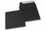 Enveloppes papier colorées - Noir, 160 x 160 mm | Paysdesenveloppes.be