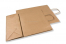 Sacs papier kraft avec anses rondes - brun, 320 x 140 x 420 mm, 100 gr | Paysdesenveloppes.be