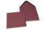 Enveloppes colorées pour cartes de voeux - bordeaux, 155 x 155 mm | Paysdesenveloppes.be