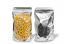 Sachets stand-up métalliques transparents - argent métallisé, 180 x 290 x 90 mm - 1000 ml | Paysdesenveloppes.be