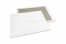 Enveloppes dos carton - 400 x 500 mm, recto kraft blanc 120 gr, dos duplex gris 700 gr, non gommé / sans fermeture adhésive | Paysdesenveloppes.be