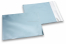 Enveloppes aluminium métallisées mat - bleu glacial 165 x 165 mm | Paysdesenveloppes.be