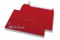 Enveloppes colorées pour Noël - Rouge, avec traîneau | Paysdesenveloppes.be