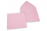 Enveloppes colorées pour cartes de voeux - rose clair, 155 x 155 mm | Paysdesenveloppes.be