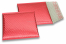 Enveloppes à bulles ECO métallique - rouge 165 x 165 mm | Paysdesenveloppes.be