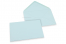 Enveloppes colorées pour cartes de voeux - bleu clair, 125 x 175 mm | Paysdesenveloppes.be