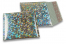 Enveloppes à bulles ECO métallique - argent holografique 165 x 165 mm | Paysdesenveloppes.be
