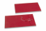 Enveloppes avec fermeture Japonaise - 110 x 220 mm, rouge | Paysdesenveloppes.be