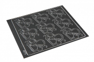 Divers stickers love pour enveloppes - gris foncé | Paysdesenveloppes.be