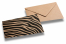 Enveloppes décoratives en papaier kraft - Motifs zebra | Paysdesenveloppes.be