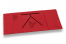 Serviettes Airlaid haut de gamme - rouge avec impression (exemple) | Paysdesenveloppes.be