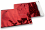 Enveloppes aluminium métallisées colorées - rouge holographique 162 x 229 mm | Paysdesenveloppes.be