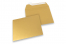 Enveloppes papier colorées - Or métallisé, 160 x 160 mm | Paysdesenveloppes.be