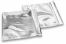 Enveloppes aluminium métallisées colorées - argent 220 x 220 mm | Paysdesenveloppes.be