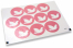 Pastilles adhésives thème baptême - rose avec colombe blanche | Paysdesenveloppes.be