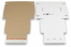 Boîte postale pliante extra-plate avec bande adhésive - blanc | Paysdesenveloppes.be
