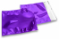 Enveloppes aluminium métallisées colorées - violet  165 x 165 mm | Paysdesenveloppes.be