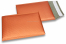 Enveloppes à bulles ECO métallisées mat colorées - orange 180 x 250 mm | Paysdesenveloppes.be