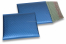Enveloppes à bulles ECO métallisées mat colorées - bleu foncé 165 x 165 mm | Paysdesenveloppes.be