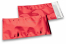 Enveloppes aluminium métallisées colorées - rouge 114 x 229 mm | Paysdesenveloppes.be