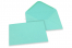 Enveloppes colorées pour cartes de voeux - turquoise, 133 x 184 mm | Paysdesenveloppes.be
