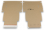 Boîte postale pliante extra-plate avec bande adhésive - marron | Paysdesenveloppes.be