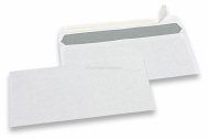 Enveloppes blanches standards, 110 x 220 mm, papier 80 gr, sans fenêtre, fermeture avec bande adhésive  | Paysdesenveloppes.be