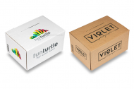 Caisse carton fond automatique - Exemple avec impression | Paysdesenveloppes.be