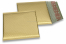 Enveloppes à bulles ECO métallisées mat colorées - or 165 x 165 mm | Paysdesenveloppes.be