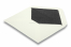Enveloppes doublées blanc ivoire - doublure noir | Paysdesenveloppes.be