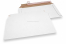 Enveloppes carton ondulé blanc - 250 x 410 mm | Paysdesenveloppes.be