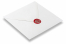 Sceaux en cire - Rose sur l'enveloppe | Paysdesenveloppes.be