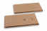 Enveloppes avec fermeture Japonaise - 110 x 220 x 25 mm, marron | Paysdesenveloppes.be