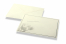 Enveloppes pour faire-part de décès - Crème + tulipe blanche | Paysdesenveloppes.be