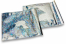 Enveloppes aluminium métallisées colorées - argent holographique 165 x 165 mm | Paysdesenveloppes.be
