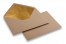 Enveloppes doublées papier kraft - 114 x 162 mm (C 6) Or | Paysdesenveloppes.be