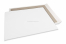 Enveloppes dos carton - 550 x 700 mm, recto kraft blanc 120 gr, dos duplex gris 700 gr, non gommé / sans fermeture adhésive | Paysdesenveloppes.be