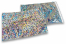 Enveloppes aluminium métallisées colorées - argent holographique 162 x 229 mm | Paysdesenveloppes.be