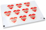 Pastilles adhésives thème amour - wishing you happy valentines coeur rouge | Paysdesenveloppes.be