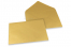 Enveloppes colorées pour cartes de voeux - or métallisé, 162 x 229 mm | Paysdesenveloppes.be