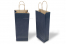 Sacs à vin en papier - bleu foncé | Paysdesenveloppes.be
