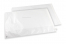 Sachets en papier cristal blanc avec bande adhésive - 340 x 500 mm | Paysdesenveloppes.be